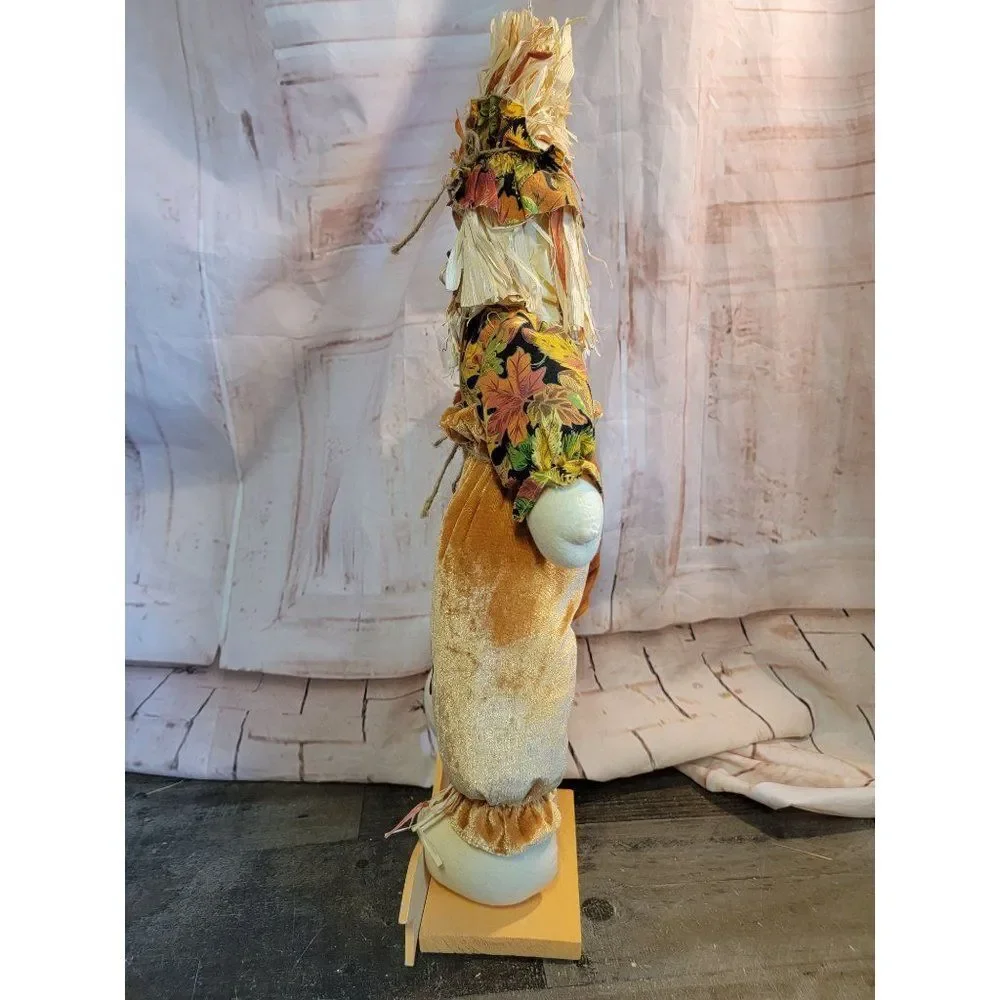Happy harvest scarecrow birdhouse‎ pumpkin fall figure decor